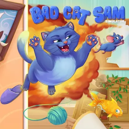 Bad Cat Sam Simulator Nintendo Switch okładka gry