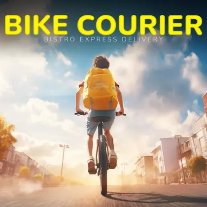 Bike Courier: Bistro Express Delivery Nintendo Switch okładka gry