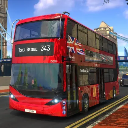 Bus Driving Simulator 24 - City Roads Nintendo Switch okładka gry