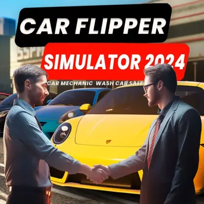 Car Flipper Simulator 2024 - Car Mechanic, Wash, Car Sale Nintendo Switch okładka gry