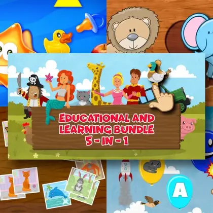 Educational and Learning Bundle - 5 in 1 Nintendo Switch okładka gry
