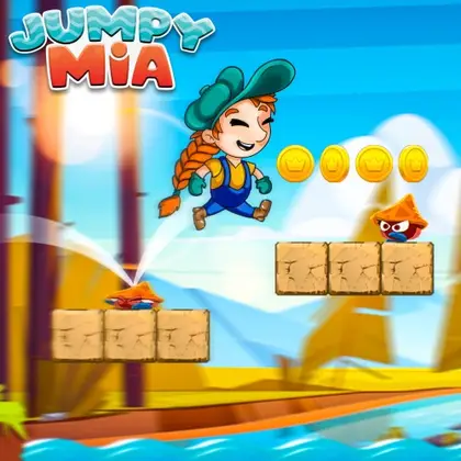 Jumpy Mia Nintendo Switch okładka gry