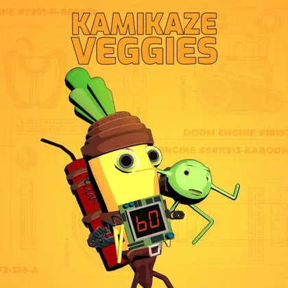 Kamikaze Veggies Nintendo Switch okładka gry