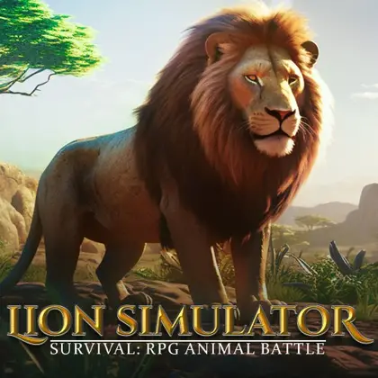 Lion Simulator Survival: RPG Animal Battle Nintendo Switch okładka gry