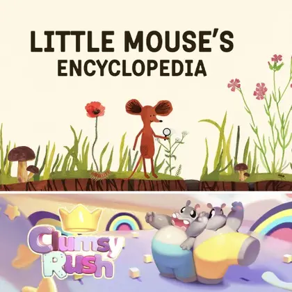 Little Mouse's Encyclopedia + Clumsy Rush Nintendo Switch okładka gry
