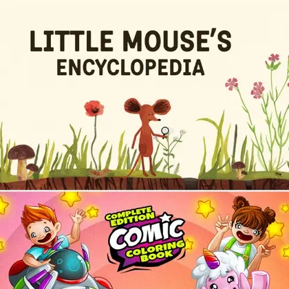 Little Mouse's Encyclopedia + Comic Coloring Book - Complete Edition Nintendo Switch okładka gry