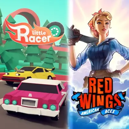 Little Racers + Red Wings: American Aces Nintendo Switch okładka gry