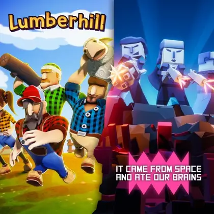 Lumberhill + It came from space and ate our brains Nintendo Switch okładka gry