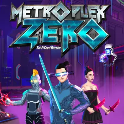 Metroplex Zero: Sci-Fi Card Battler Nintendo Switch okładka gry