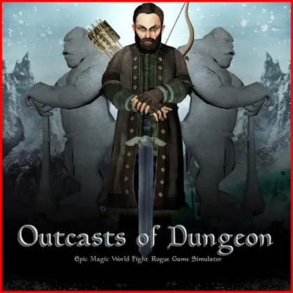 Outcasts of Dungeon: Epic Magic World Fight Rogue Game Simulator Nintendo Switch okładka gry
