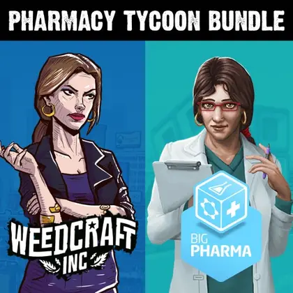 Pharmacy Tycoon Bundle: Weedcraft Inc & Big Pharma Nintendo Switch okładka gry