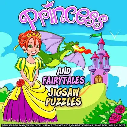 Princess and Fairytales Jigsaw Puzzles - Princesses Fairy Tales Intelligence Trainer Kids Games Learning Game for Girls & Boys Nintendo Switch okładka gry