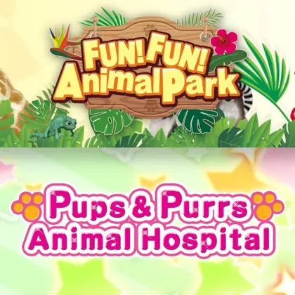 Pups & Purrs Animal Hospital and Fun! Fun! Animal Park Nintendo Switch okładka gry
