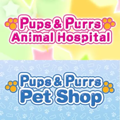 Pups & Purrs Animal Hospital and Pups & Purrs Pet Shop Bundle Nintendo Switch okładka gry