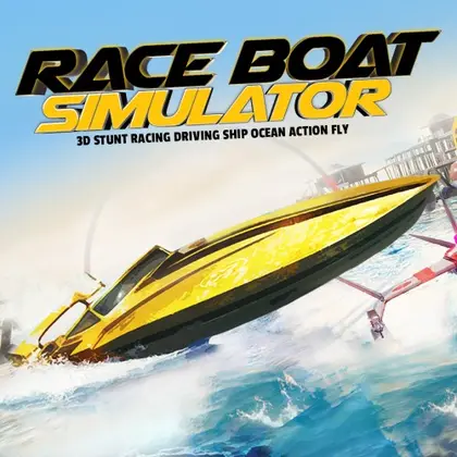 Race Boat Simulator - 3D Stunt Racing Driving Ship in Ocean Nintendo Switch okładka gry
