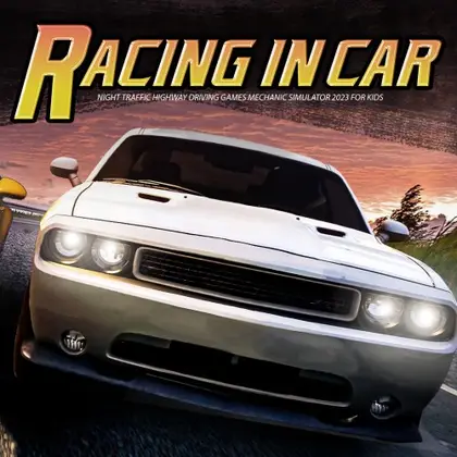 Racing in Car - Night Traffic Highway Driving Games Mechanic Simulator 2023 for Kids Nintendo Switch okładka gry