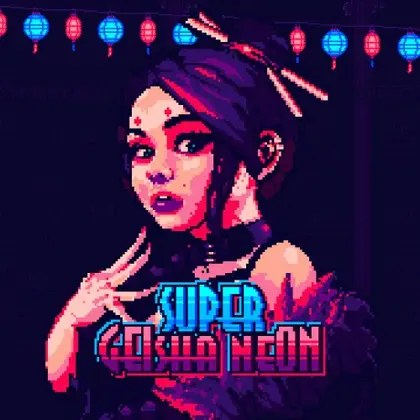 Super Geisha Neon Nintendo Switch okładka gry