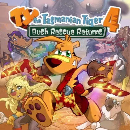 TY the Tasmanian Tiger 4: Bush Rescue Returns Nintendo Switch okładka gry