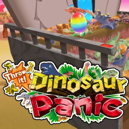 Throw it! Dinosaur Panic Nintendo Switch okładka gry