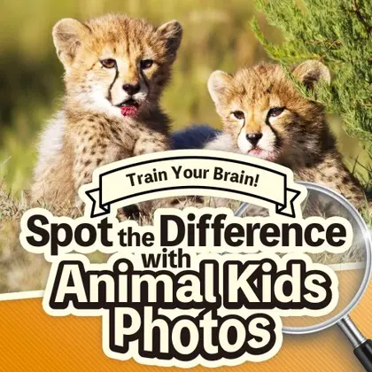 Train Your Brain! Spot the Difference with Animal Kids Photos Nintendo Switch okładka gry