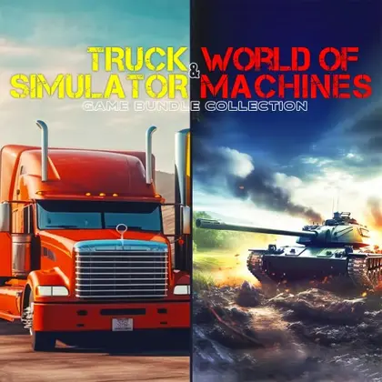 Truck Simulator & World of Machines Game Bundle Collection Nintendo Switch okładka gry