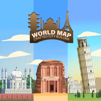 World Map: Crafted City Builder Nintendo Switch okładka gry