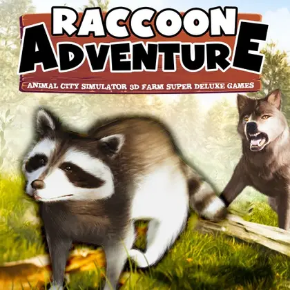 Raccoon Adventure: Animal City Simulator 3D Farm Super Deluxe Nintendo Switch okładka gry