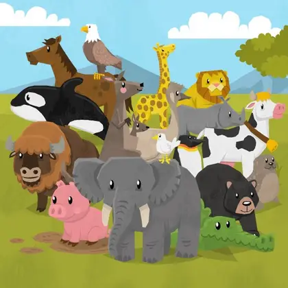 Animal Fun for Toddlers and Kids Nintendo Switch okładka gry