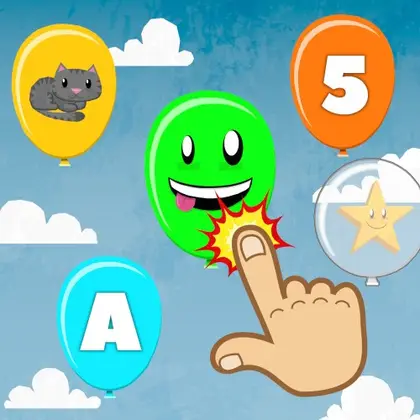 Balloon Pop for Toddlers & Kids - Learn Numbers, Letters, Colors & Animals Nintendo Switch okładka gry