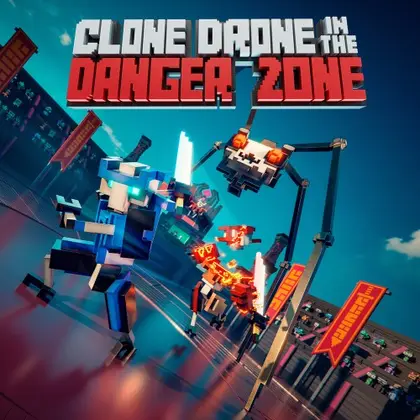 Clone Drone in the Danger Zone Nintendo Switch okładka gry