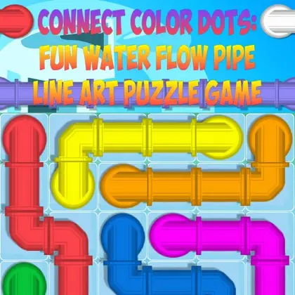 Connect Color Dots: Fun Water Flow Pipe Line Art Puzzle Game Nintendo Switch okładka gry
