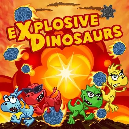 Explosive Dinosaurs Nintendo Switch okładka gry