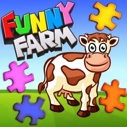 Funny Farm Animal Jigsaw Puzzle Game for Kids and Toddlers Nintendo Switch okładka gry