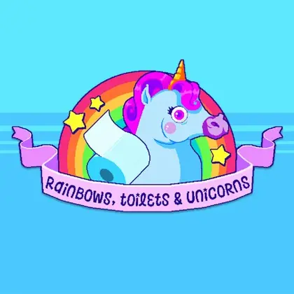 Rainbows, toilets & unicorns Nintendo Switch okładka gry