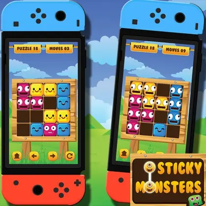 Sticky Monsters Nintendo Switch okładka gry
