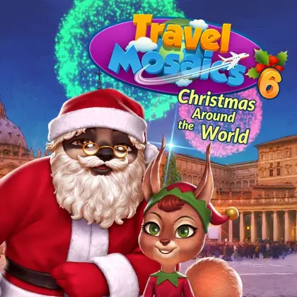 Travel Mosaics 6: Christmas Around the World Nintendo Switch okładka gry