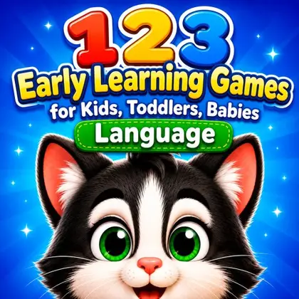 123 Early Learning Games for Kids, Toddlers, Babies - Language Nintendo Switch okładka gry