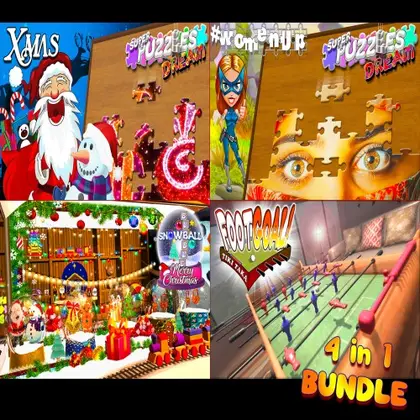 4 in 1 Bundle creative puzzles & table football Nintendo Switch okładka gry