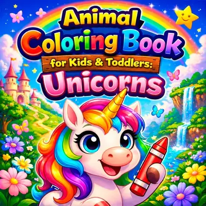 Animal Coloring Book for Kids & Toddlers: Unicorns Nintendo Switch okładka gry