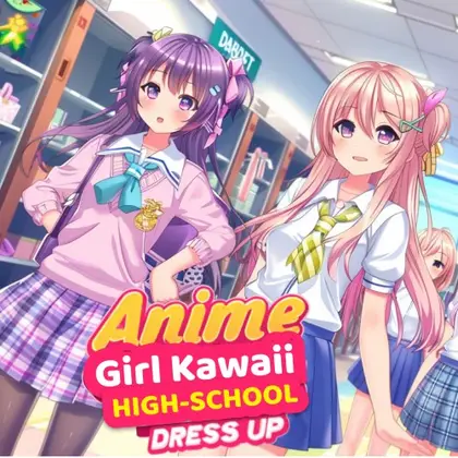 Anime Girl Kawaii High School Dress UP Nintendo Switch okładka gry