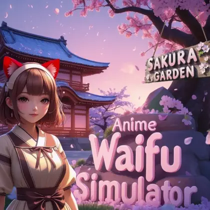 Anime Waifu Simulator: Sakura Garden Nintendo Switch okładka gry