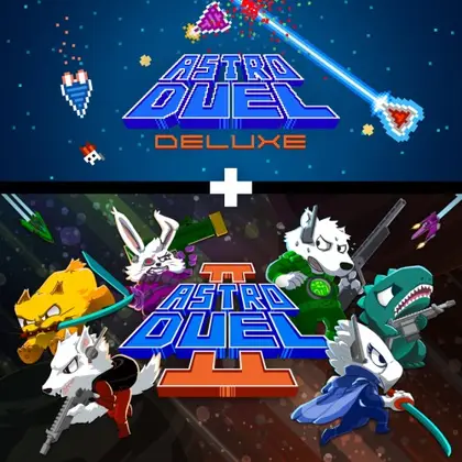Astro Duel Deluxe + Astro Duel 2 Nintendo Switch okładka gry