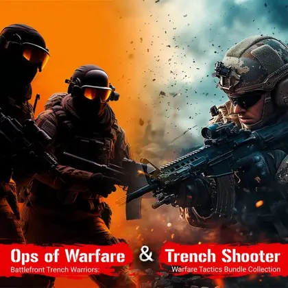 Battlefront Trench Warriors: Ops of Warfare & Trench Shooter : Warfare Tactics Bundle Collection Nintendo Switch okładka gry