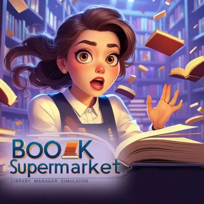Book Supermarket: Library Manager Simulator Nintendo Switch okładka gry