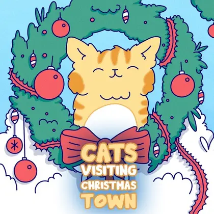 Cats Visiting Christmas Town Nintendo Switch okładka gry