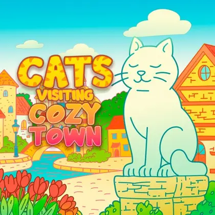 Cats Visiting Cozy Town Nintendo Switch okładka gry