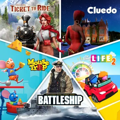 Classic Board Game Bundle - Ticket to Ride, Cluedo, Mouse Trap, Battleship and The Game of Life 2 Nintendo Switch okładka gry