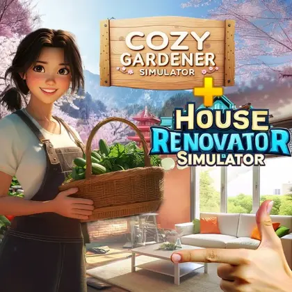 Cozy Gardener Simulator & House Renovator Simulator Nintendo Switch okładka gry