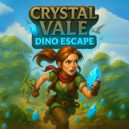 Crystal Vale: Dino Escape Nintendo Switch okładka gry