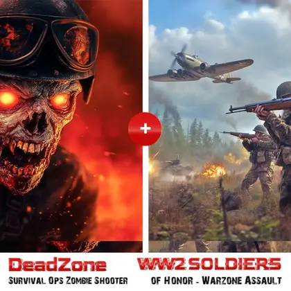 DeadZone: Survival Ops Zombie Shooter & WW2 Soldiers of Honor - Warzone Assault Nintendo Switch okładka gry